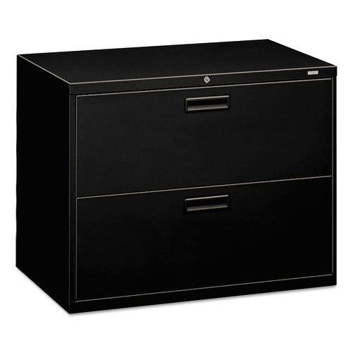 HON 500 Series Two- Drawer Lateral File Black 