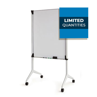 HON Mobile White Marker Board With Charcoal Frame