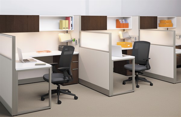 The Accelerate in a traditional cubicle design.
