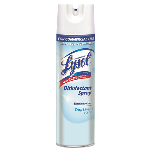 Lysol disinfecting spray with crisp linen scent
