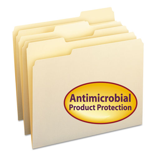 3 Top Tab File Folders with Antimicrobial Product Protection