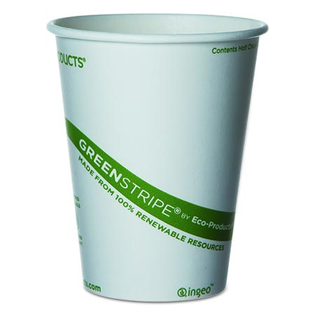 Eco-Products® GreenStripe Renewable & Compostable Hot Cups