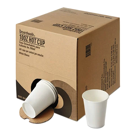 BWKWHT10HCUPOP Boardwalk® Convenience Pack Paper Hot Cups