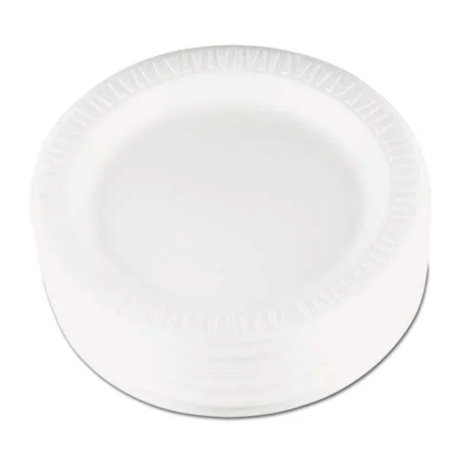 Dart® Quiet Classic Laminated Foam Dinnerware Plates