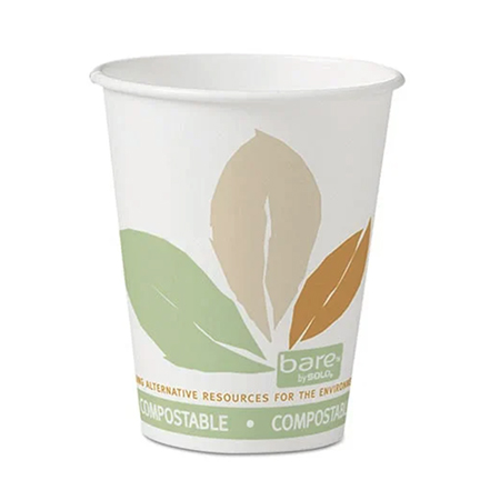 SCC378PLABB Dart® Bare by Solo Eco-Forward PLA Paper Hot Cups