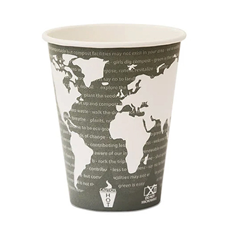 Eco-Products® World Art Renewable & Compostable Hot Cups