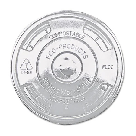 Eco-Products® GreenStripe Renewable & Compostable Cold Cup Flat Lids