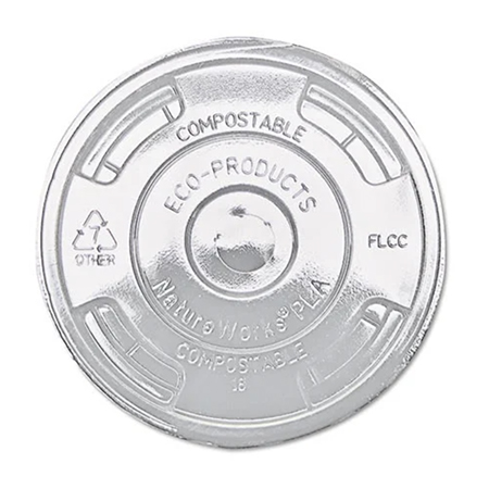 ECOEPFLCC Eco-Products® GreenStripe Renewable & Compostable Cold Cup Flat Lids